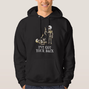 Sudadera Tengo Tu Espalda Calavera De Esqueleto De Hallowee