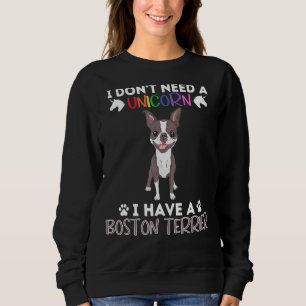 Sudadera Tengo Un Terrier De Boston - Funny Propio De Bosto