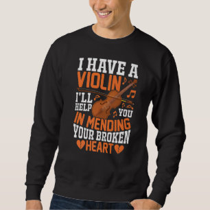 Sudadera Tengo un violín que te ayudaré a tocar música viol