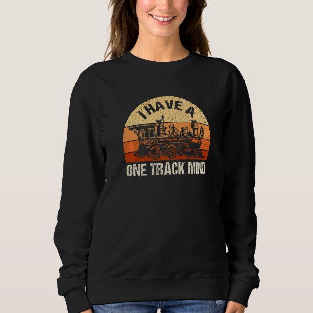 Sudadera Tengo una mentalidad de una sola vía Modelo de mot (Anverso)