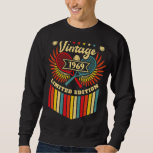 Sudadera Tenis 53.ª natalidad Hombres Mujeres Vintage 1969
