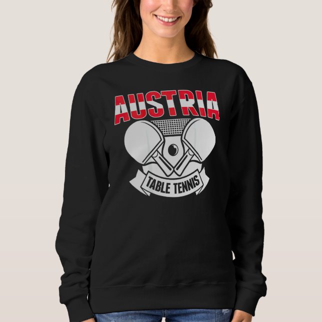 Sudadera Tenis de mesa de Austria   Apoya el Ping Pong aust (Anverso)