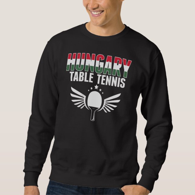Sudadera Tenis de Mesa de Hungría   Apoya el Ping Pong Húng (Anverso)