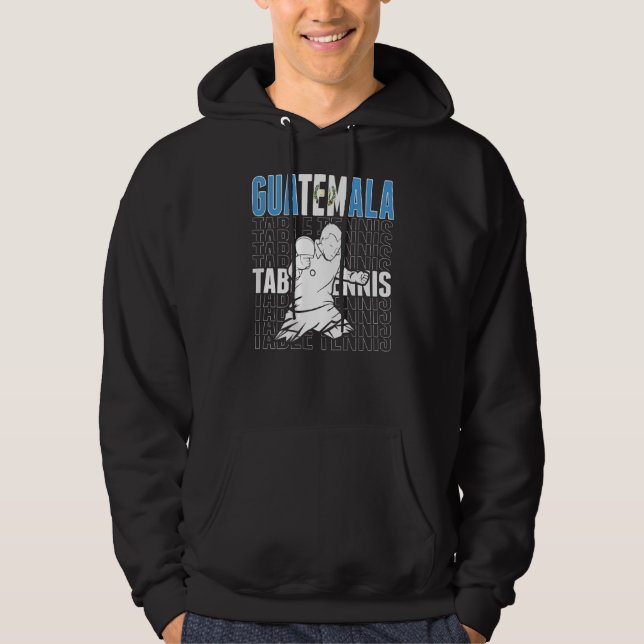 Sudadera Tenis de Mesa Guatemala     Apoya el Ping Guatemal (Anverso)
