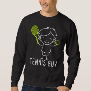 Sudadera Tenis Guy Stickman Sports Racket Player Desi