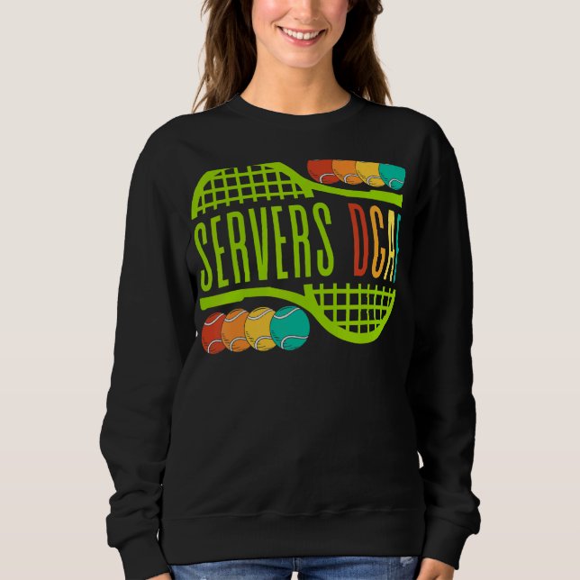 Sudadera Tenis Servidores Dgaf Serve Balls Juegan Deportes  (Anverso)