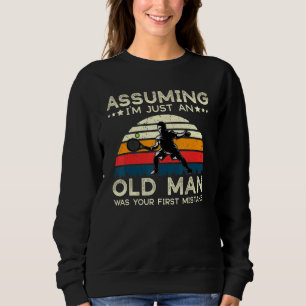 Sudadera Tenis Suponiendo Que Solo Un Viejo Era Tu Primer