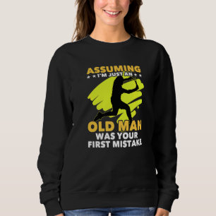 Sudadera Tenis Suponiendo Que Solo Un Viejo Era Tu Primer