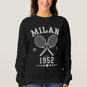 Sudadera Tenis Vintage Milán Establecido en 1952