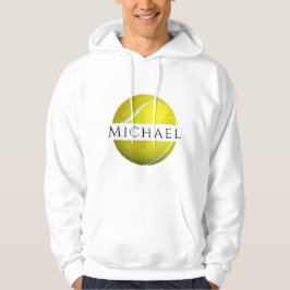 Sudadera Tennis Ball Planet & Custom Name Player Coach Guay