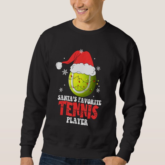 Sudadera Tennis Player Christmas Tennis   (Anverso)