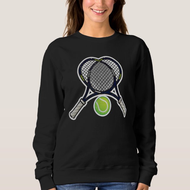 Sudadera Tennis Player Valentine's Day Racket Heart Ball Lo (Anverso)