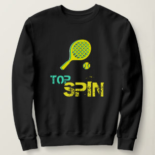 Sudadera Tennis Sport Pop Art, Green & Yellow Racket & Ball