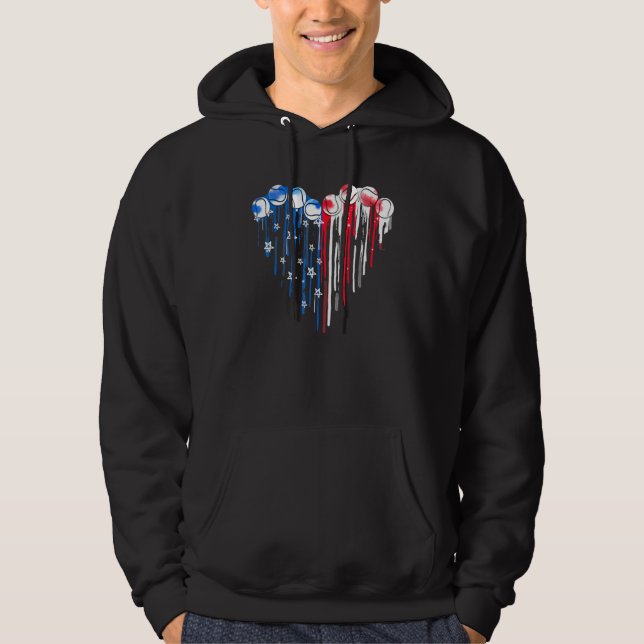 Sudadera Tennis USA American Flag 4th of July Patriotic Spo (Anverso)