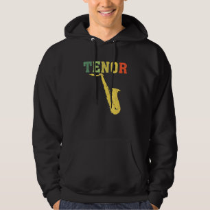 Sudadera Tenor Saxofón Player Jazz Music