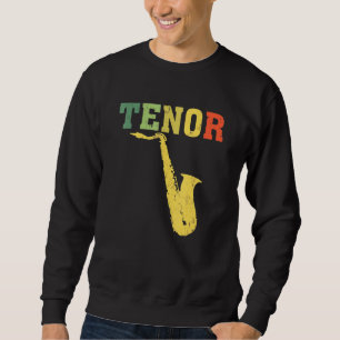 Sudadera Tenor Saxofón Player Jazz Music