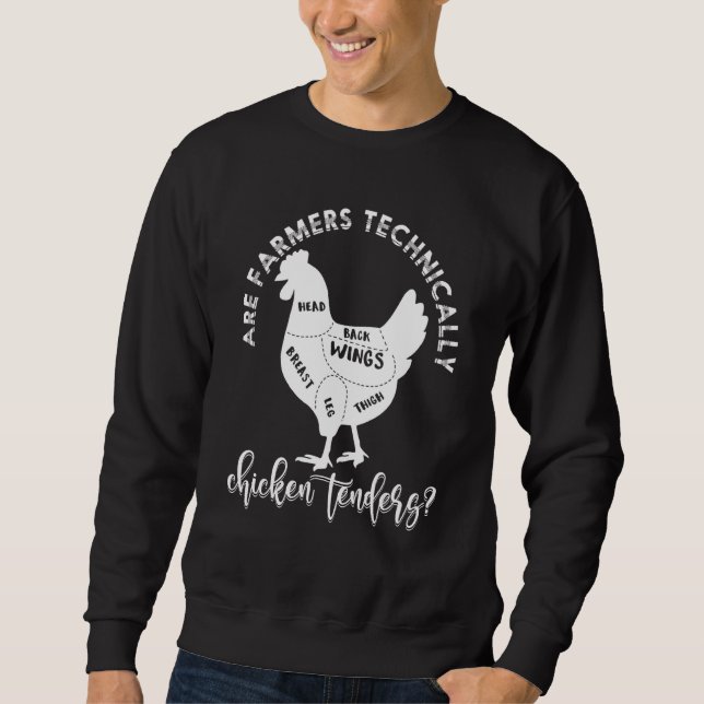Sudadera Tensiones de pollos para granjeros (Anverso)