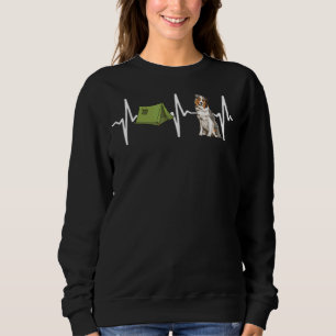 Sudadera Tent Camping Pastor Australiano Heartbeat Perro