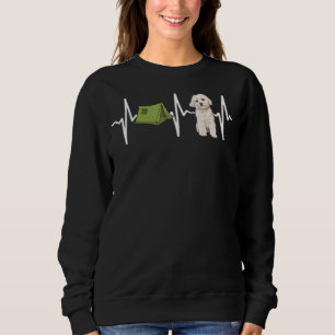 Sudadera Tent Camping Perro latido maltés
