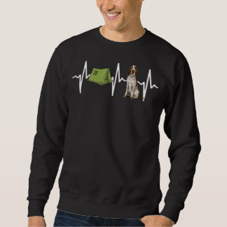 Sudadera Tent Camping Spinoni Italiani Heartbeat Dog