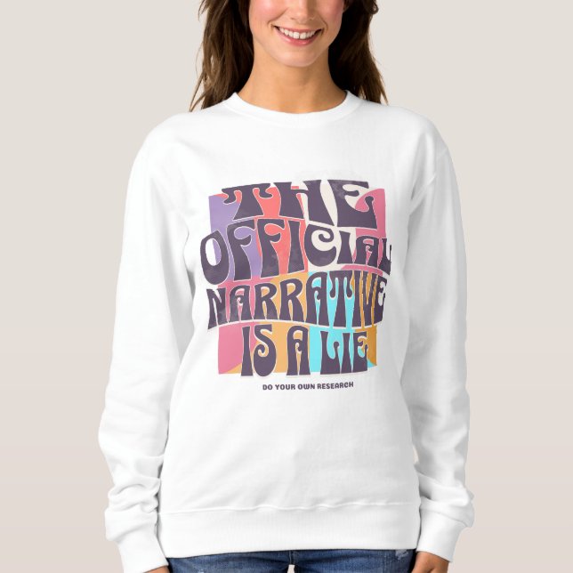 Sudadera Teoría de la Conspiración Retro (Anverso)