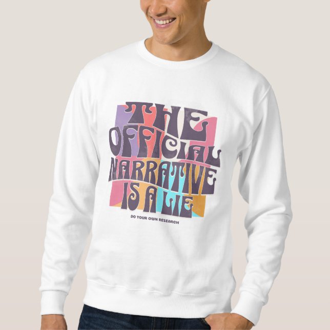 Sudadera Teoría de la Conspiración Retro (Anverso)