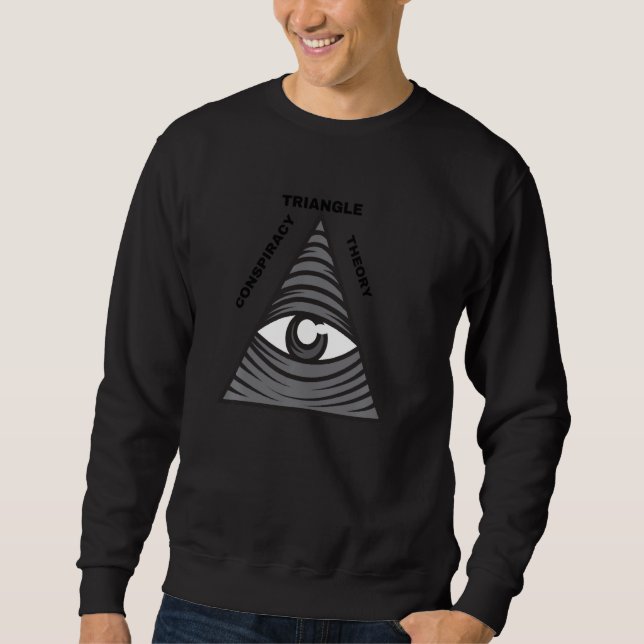 Sudadera Teoría De La Conspiración Triangular Para Los Crey (Anverso)
