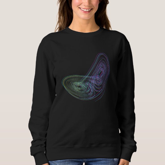 Sudadera Teoría del caos Atractor de Lorenz (Anverso)