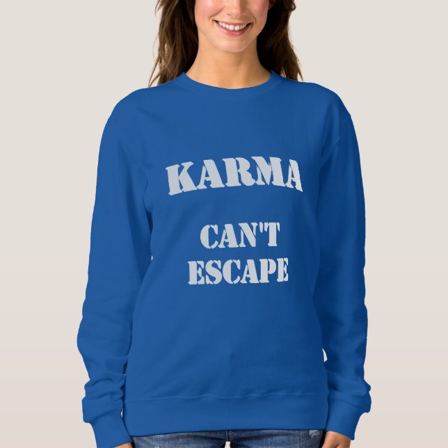 Sudadera teoría del karma filosofía de India Asia linda cam (Anverso)