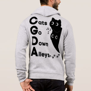 Sudadera Teoría Musical de Gatos que Bajan por Callejones C