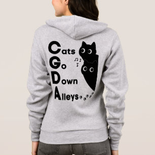 Sudadera Teoría Musical de Gatos que Van por Callejones CGD