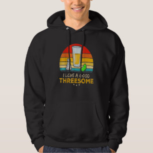 Sudadera Tequila Me Encanta Un Buen Trío Bebiendo Bartender