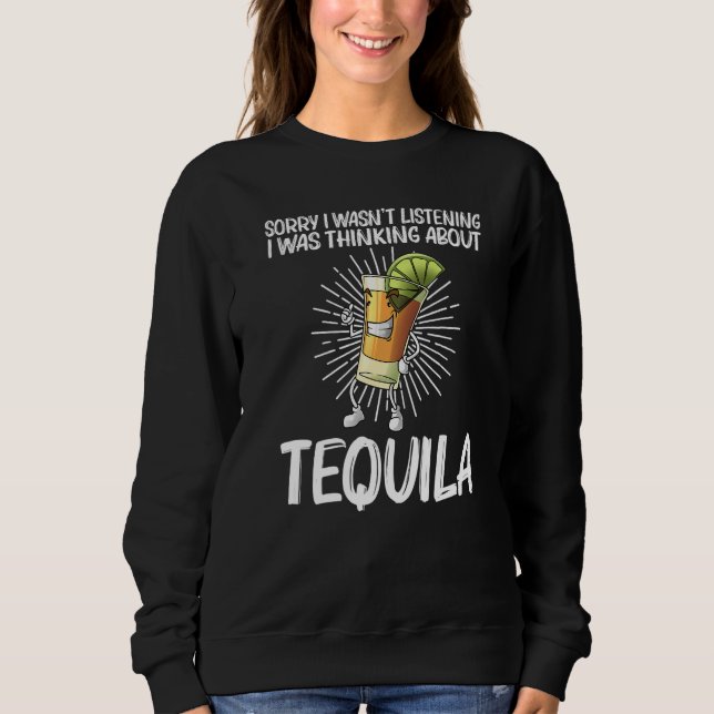 Sudadera Tequila Para Hombres Mujeres Tequila Bebedor De Al (Anverso)