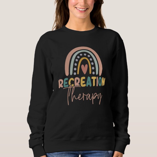 Sudadera Terapeuta de Terapia Recreativa Arcoíris RT Mes (Anverso)