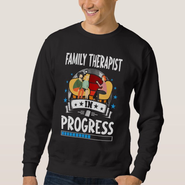 Sudadera Terapeuta Familiar en Progreso Estudiante en Práct (Anverso)