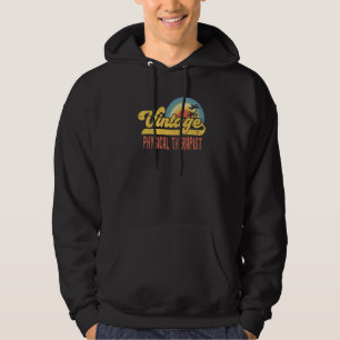 Sudadera Terapeuta Físico Puesta de sol Vintage Profesión R