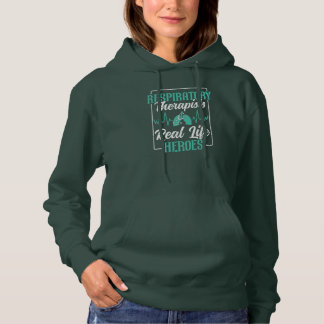 Sudadera Terapeuta Respiratorio Pulmones de Superhéroe de l