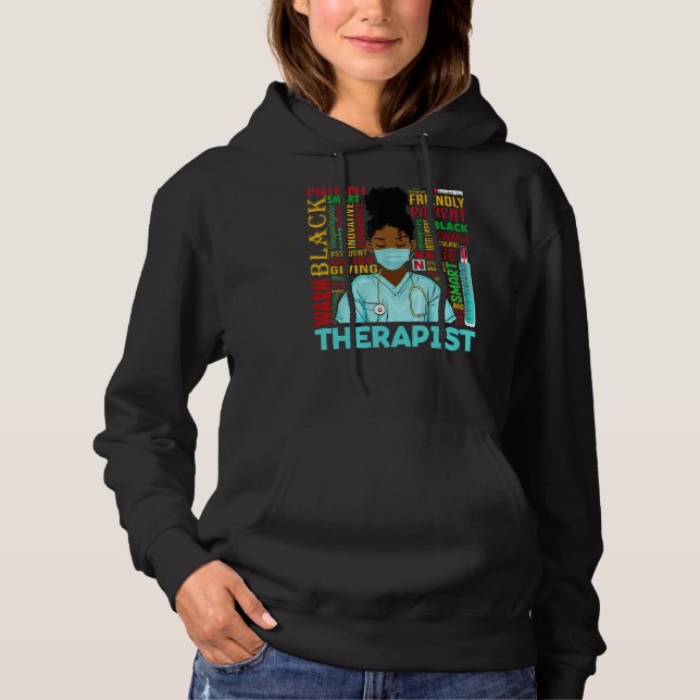 Sudadera Terapéuticas Afroamericanas Historia Negra M (Anverso)