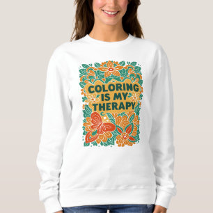 Sudadera Terapia colorante - Relajación divertida