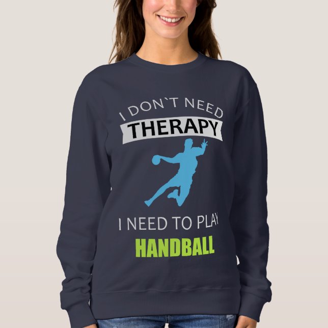 Sudadera Terapia de balonmano (Anverso)
