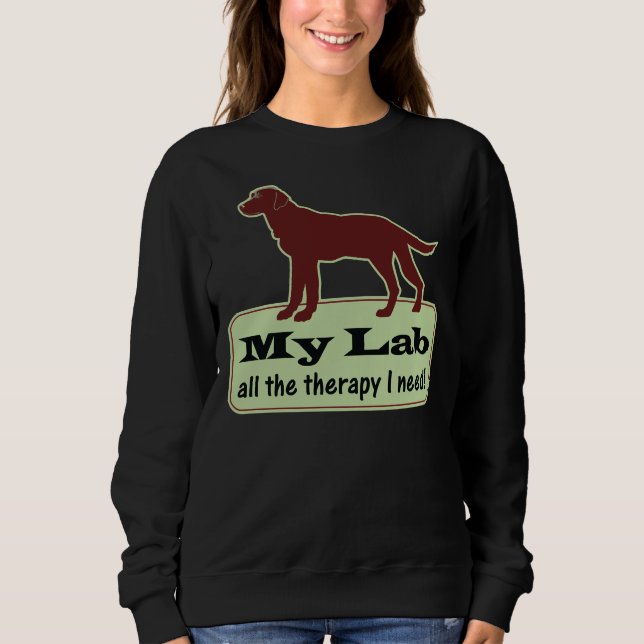 Sudadera Terapia de Labrador Recuperador (Anverso)