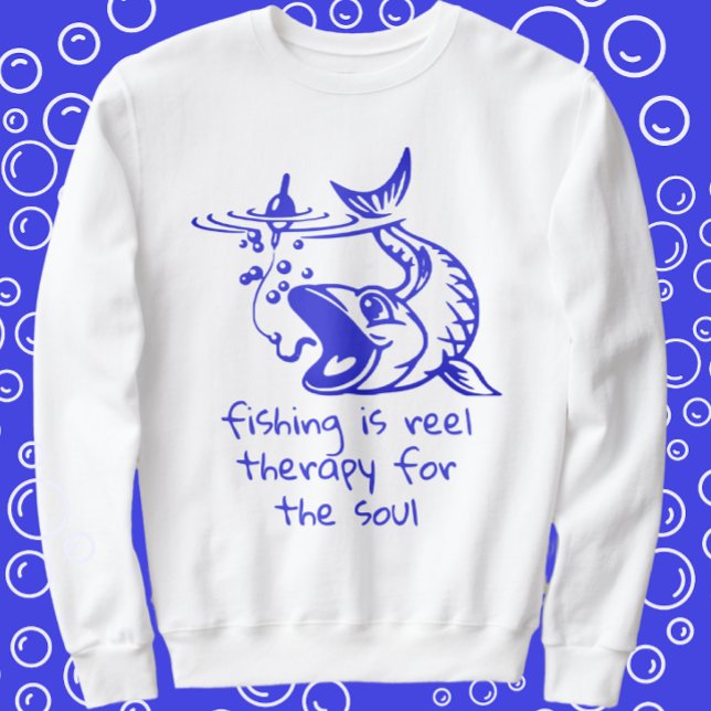 Sudadera Terapia De Los Reeles De Humor De Pesca (Subido por el creador)