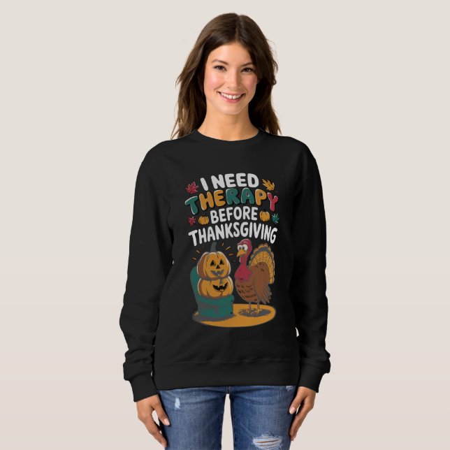 Sudadera Terapia de Pavo Retro  (Anverso completo)