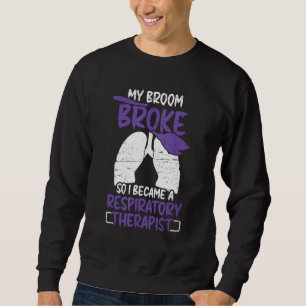 Sudadera Terapia de pulmones con terapia respiratoria rota