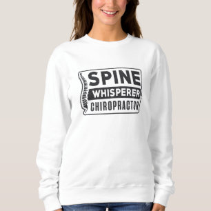 Sudadera Terapia de quiropráctico por susurros en la column