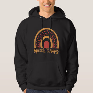 Sudadera Terapia del Habla Boho Arcoíris Patólogo del Lengu