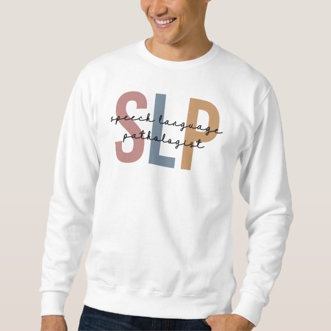Sudadera Terapia del habla del patólogo del SLP (Anverso)
