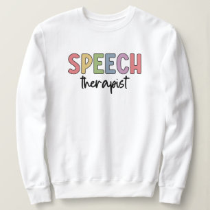 Sudadera Terapia del habla del patólogo del SLP
