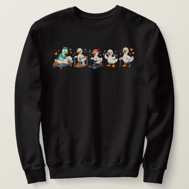 Sudadera Terapia Física Silly Goose , Terapeuta Físico  (Anverso del diseño)