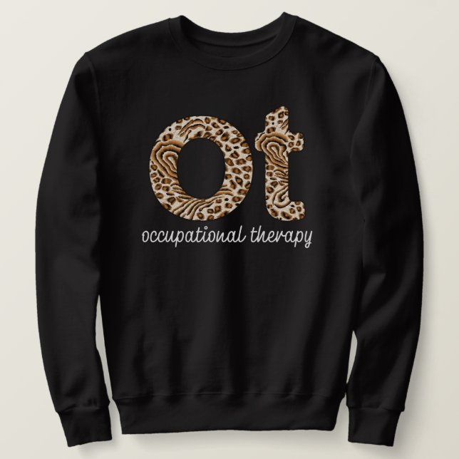 Sudadera Terapia Ocupacional A La Impresión De Chitas (Anverso del diseño)